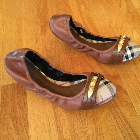 BURBERRY BALLERINA FLATS - Picture 1 of 4
